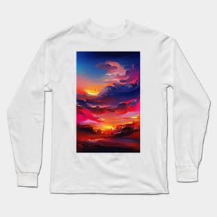 Aesthetic Sunset Long Sleeve T-Shirt